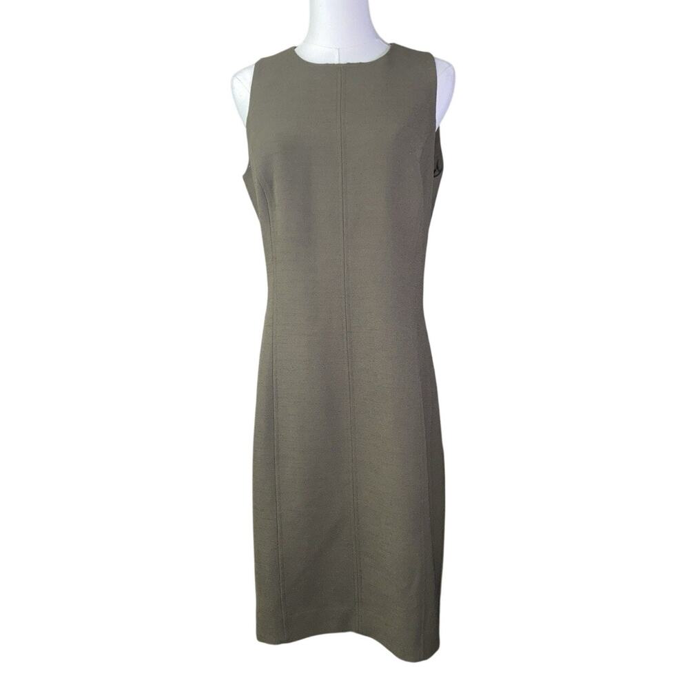 MM. LAFLEUR Olive Green Shift Dress Office Night Out Date Night 8 RN160673